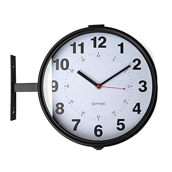 ※maco8※DOUBLE FACE WALL CLOCK Amazon.com: Two-Faced Wall Clock for Indoor and Outdoor